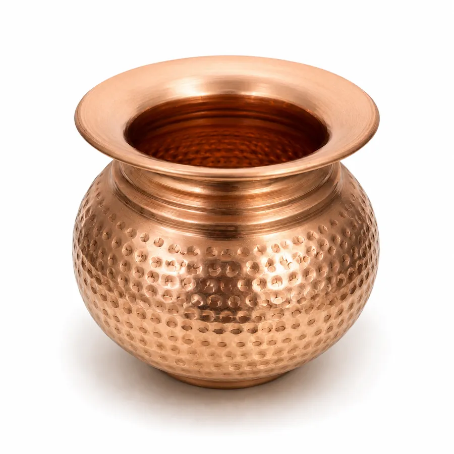 Copper Matki Lota (Hammered)